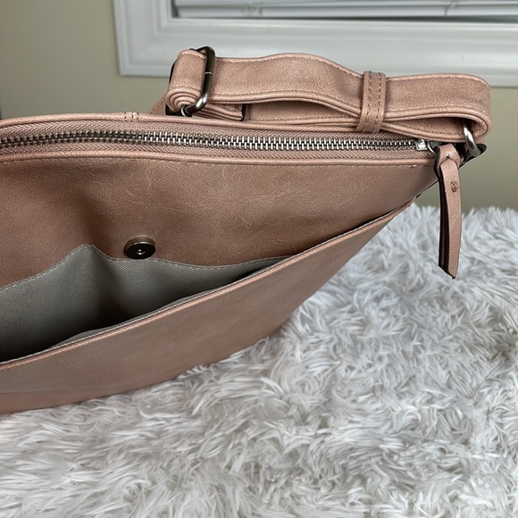 INC International Concepts ~ Riverton Messenger Large Crossbody ~ Dusty Rose~NWT - Picture 7 of 11